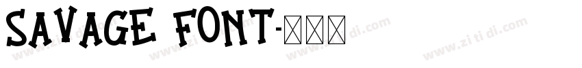 SAVAGE FONT字体转换